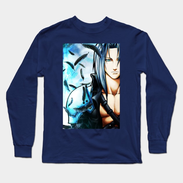 Winged fallen Angel Long Sleeve T-Shirt by mcashe_art